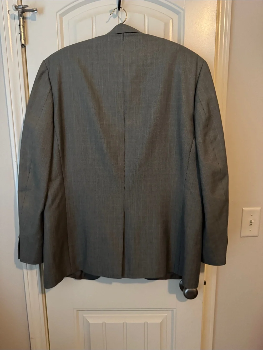 Lauren Ralph Lauren Men's Gray Two-Button Suit Jacket with Notch Lapel